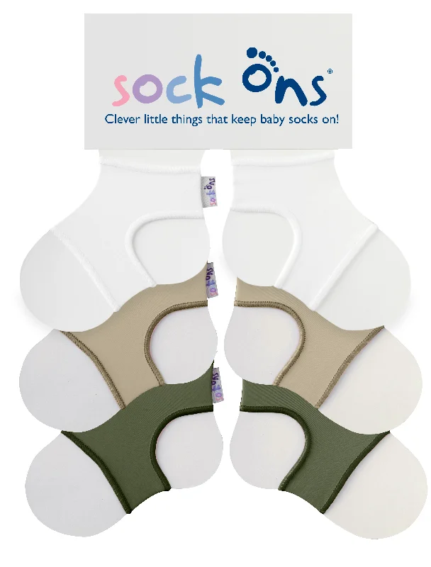 Breathable wool ankle socks for hiking-3pk Neutral Sock Ons Multi Pack!