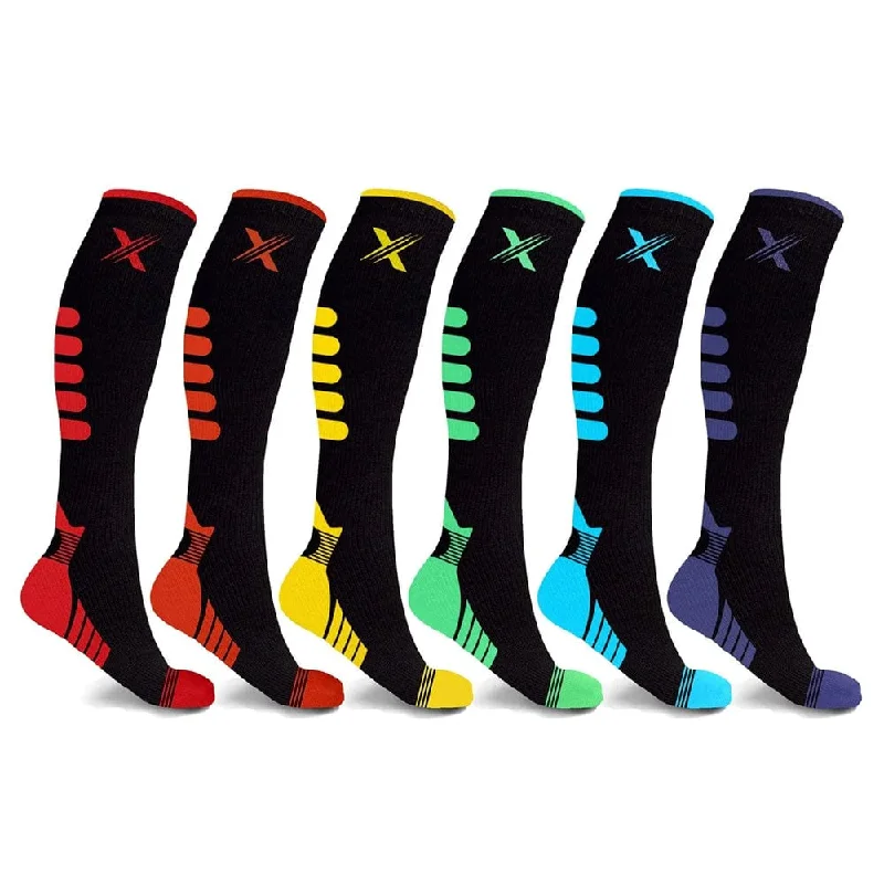 Luxury alpaca socks for softness-Nexus Compression Socks (6-Pairs)