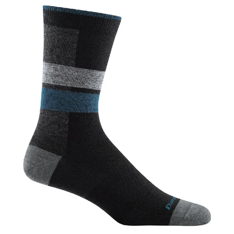 Modern black crew socks for sleek-男款 6028．Eclipse Crew Lightweight