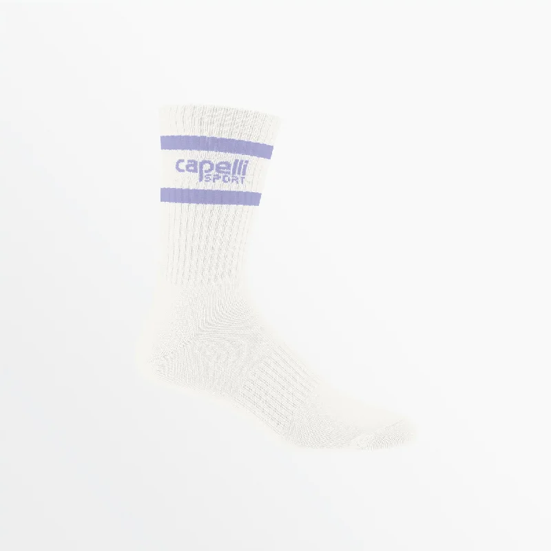 Long athletic crew socks for support-ADULT CS BASICS TUBE CREW SOCK