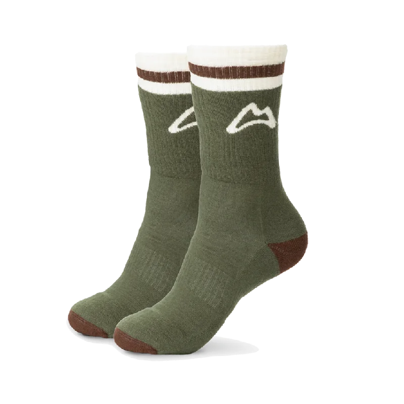 Luxury alpaca crew socks for comfort-AllTrails Heavyweight Crew Trail Sock - Forest