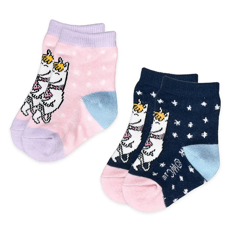 Long athletic ankle socks for athletes-Baby Double Pack Socks - Snorkmaiden