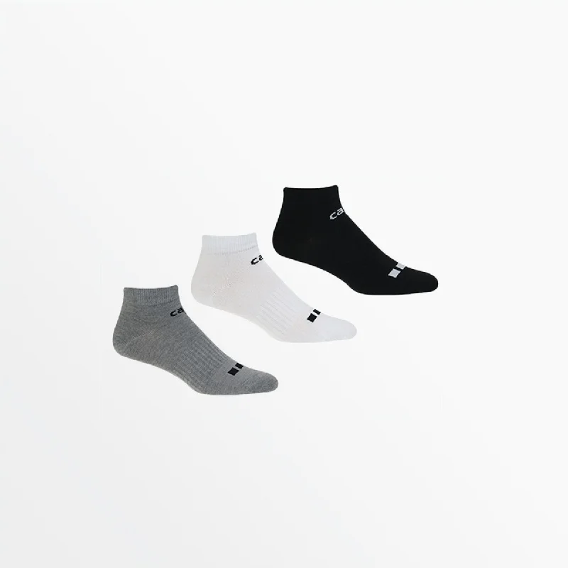 Breathable athletic crew socks for gym-BASICS CS-COOL CUSHIONED LOW CUT SOCKS