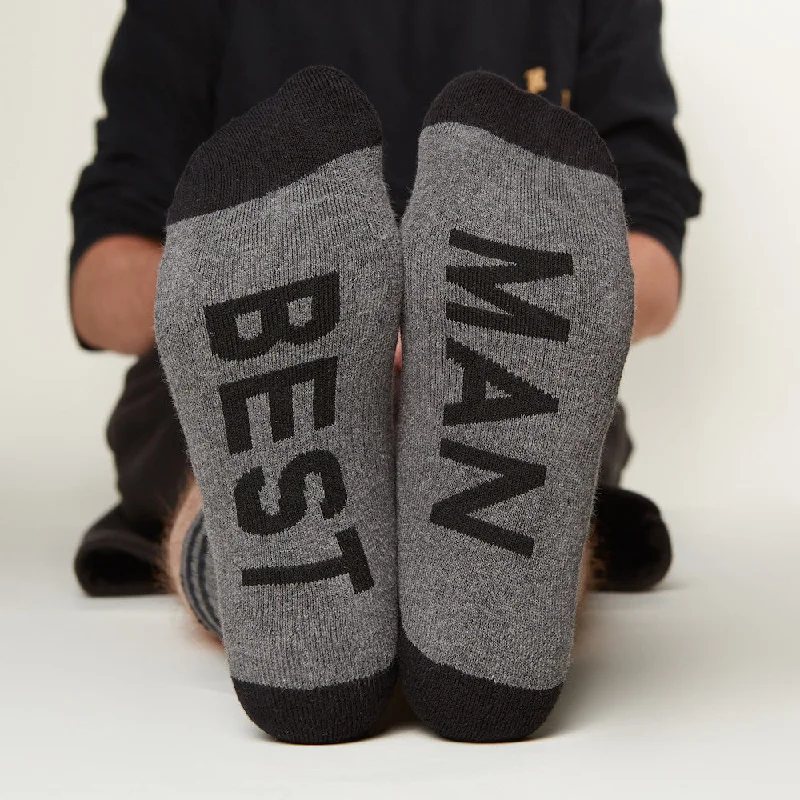 Large knee-high crew socks for style-Best Man Socks