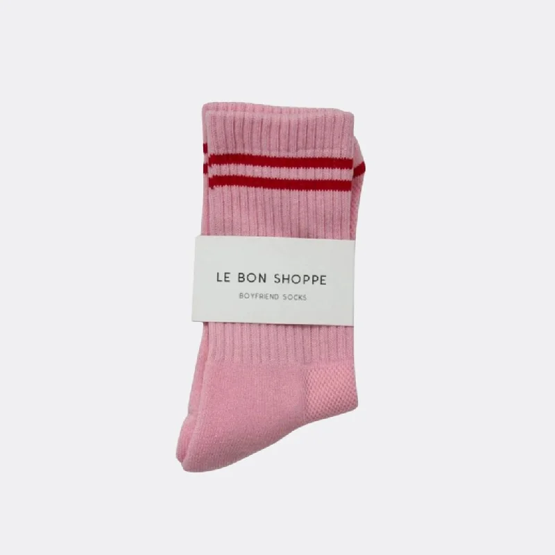 Vintage wool socks for nostalgia-Boyfriend Socks (Amour Pink)