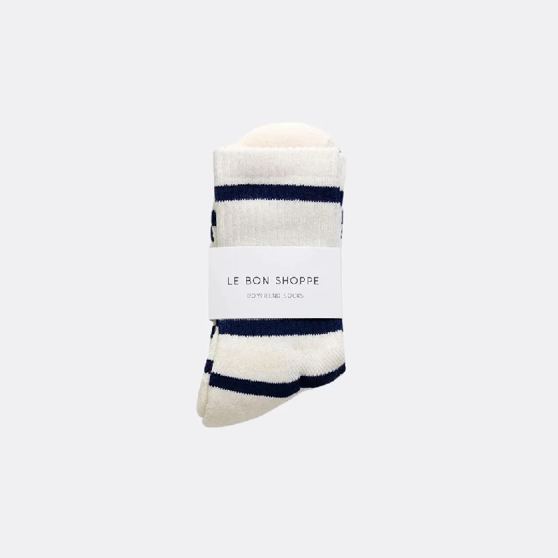 Plush fuzzy socks for comfort-Boyfriend Socks (Sailor Stripe)