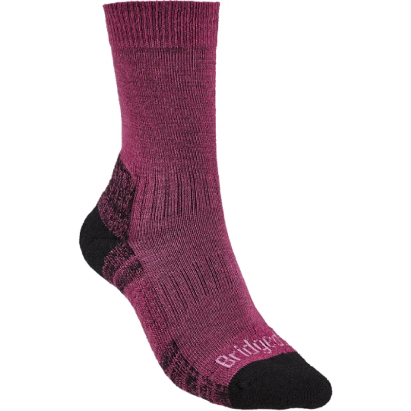 Vintage striped crew socks for classic-Bridgedale Womens Lightweight Merino Performance Boot Socks