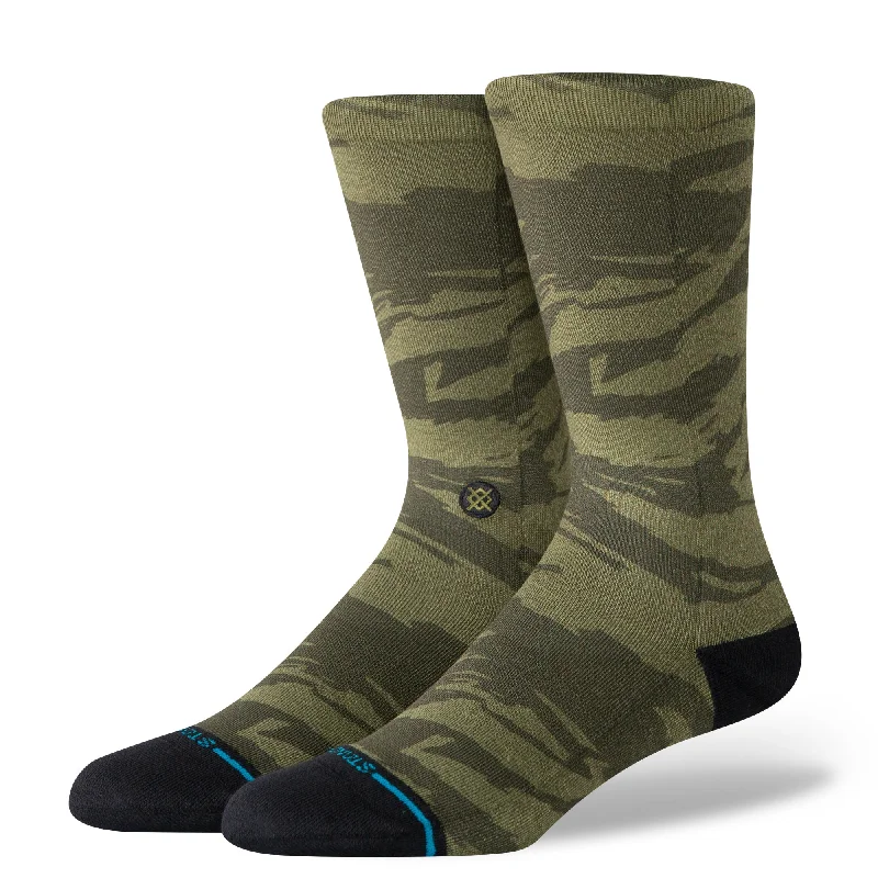 Thick thermal socks for cold weather-CAMOBLEND CREW SOCK