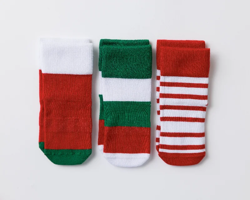 Vintage patterned crew socks for charm-Candy Cane Collection - Limited Edition