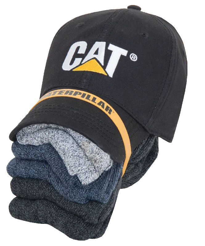 Soft fuzzy crew socks for relaxation-Cap & Sock Bundle Deal - Assorted