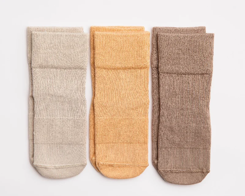 Luxury alpaca socks for softness-Caramel Collection