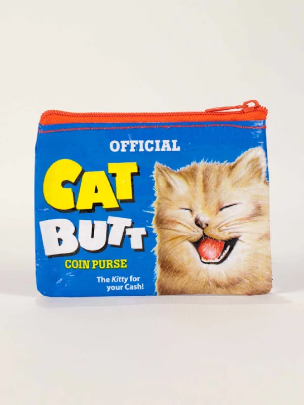 Contemporary crew socks for men-Cat Butt Coin Purse