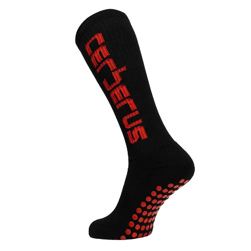 Long running crew socks for endurance-CERBERUS Deadlift Grip Socks