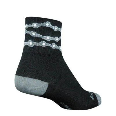 Long athletic crew socks for basketball-Chains Socks