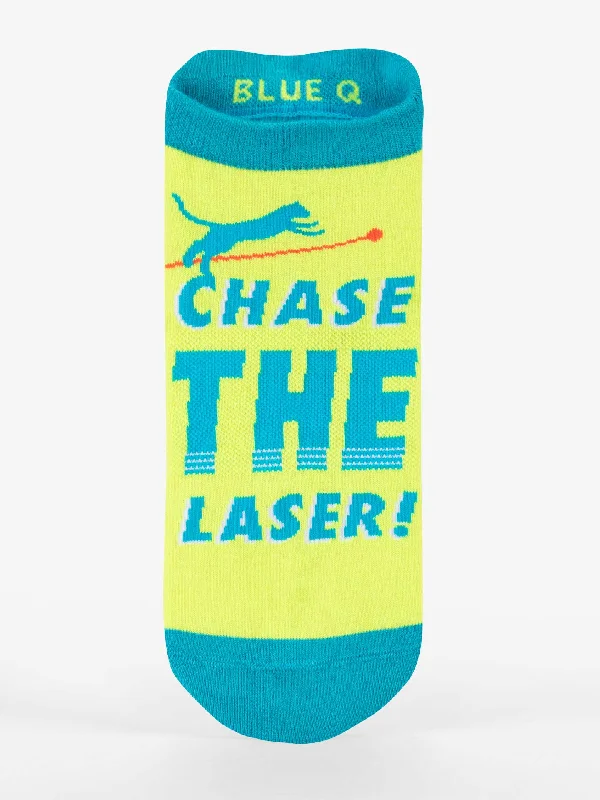 Eco-friendly socks for sustainable living-Chase The Laser! Sneaker Socks