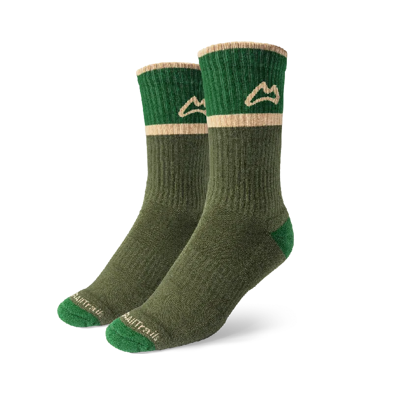 Vintage wool crew socks for classic-Classic Crew Trail Sock - Forest