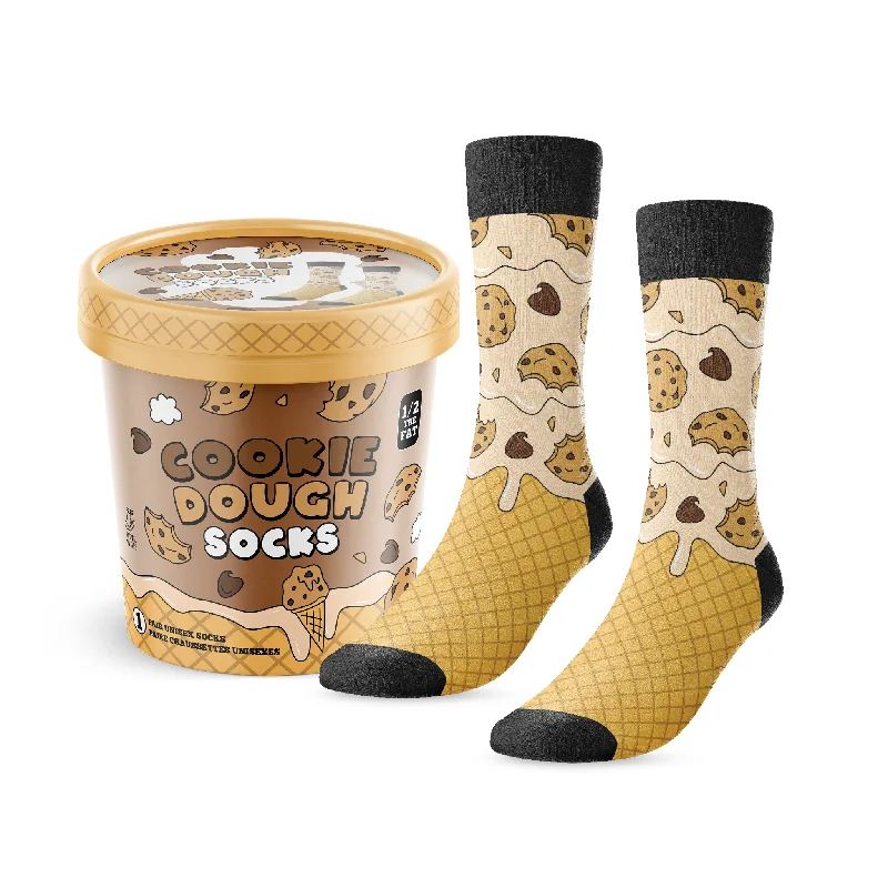 Small patterned crew socks for children-Cookie Dough Ice Cream Socks