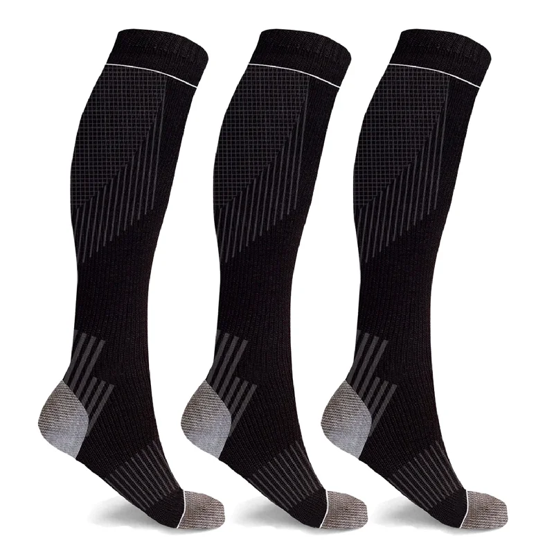 Small crew socks for kids-Copper-Infused Targeted Socks (3-Pairs)