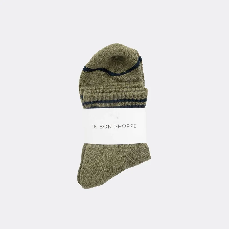 Luxury cashmere crew socks for luxury-Girlfriend Socks (Sage)