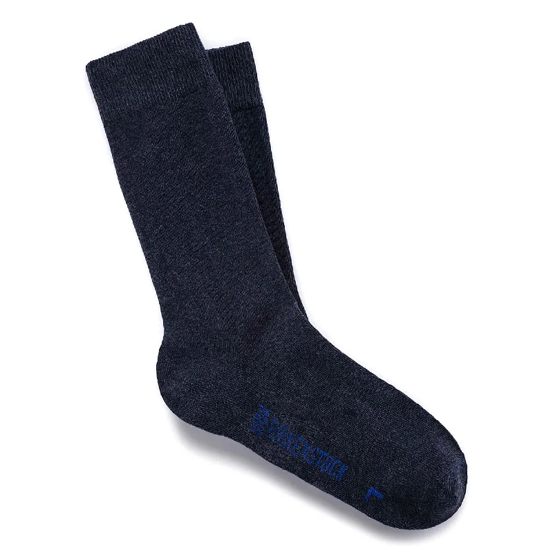 Breathable wool crew socks for sports-Cotton Sole Women