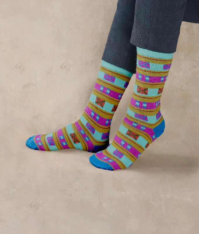 Custom knit ankle socks for special-Crossed Ladies Socks