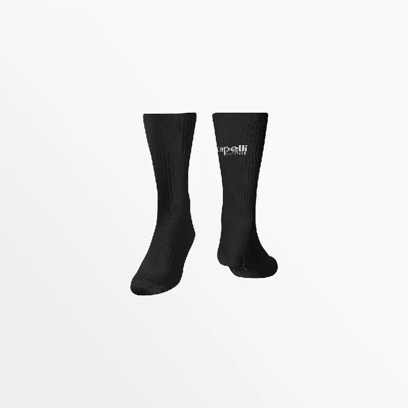 Luxury cashmere ankle socks for class-CS CREW SOCK WITH GRIPPERS