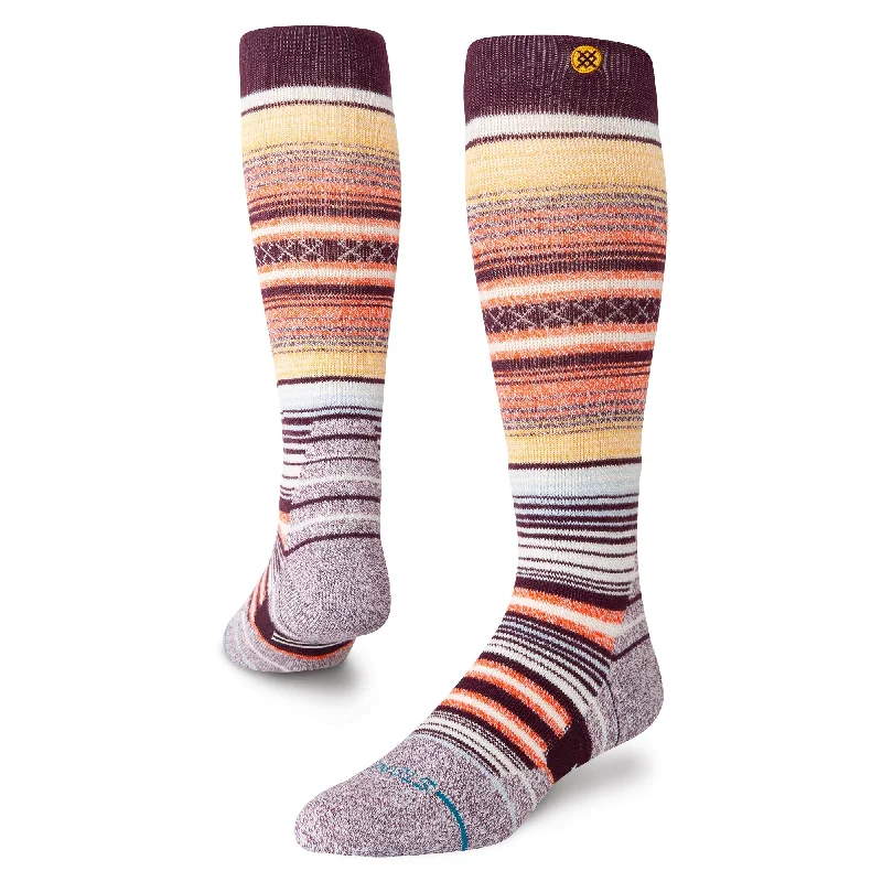 Organic cotton socks for eco-conscious-CURREN OVER THE CALF SNOW SOCK