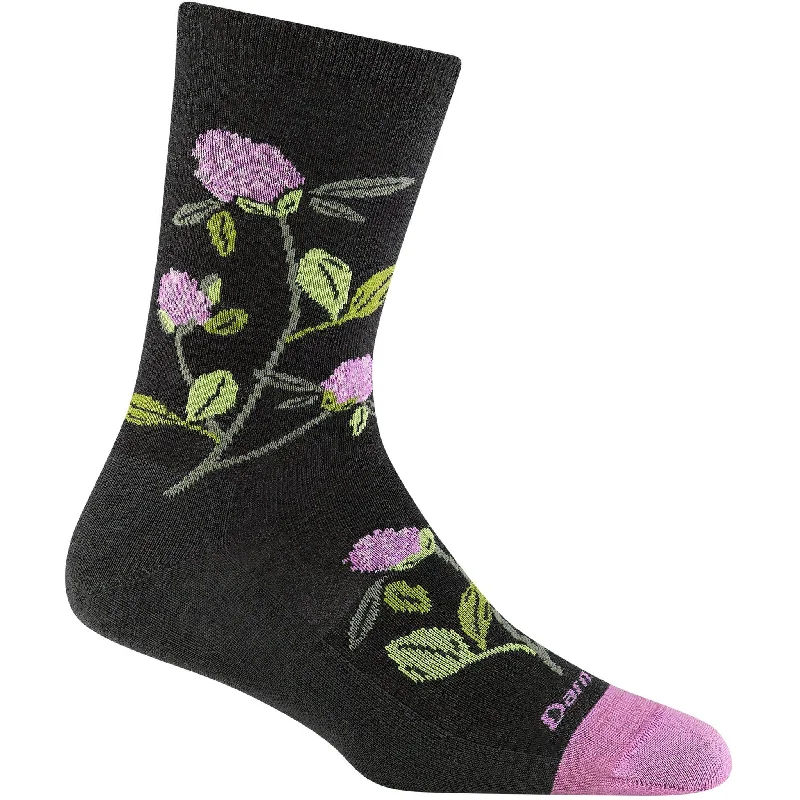 Contemporary ankle crew socks for men-Darn Tough Womens Blossom Crew Lightweight Lifestyle Socks