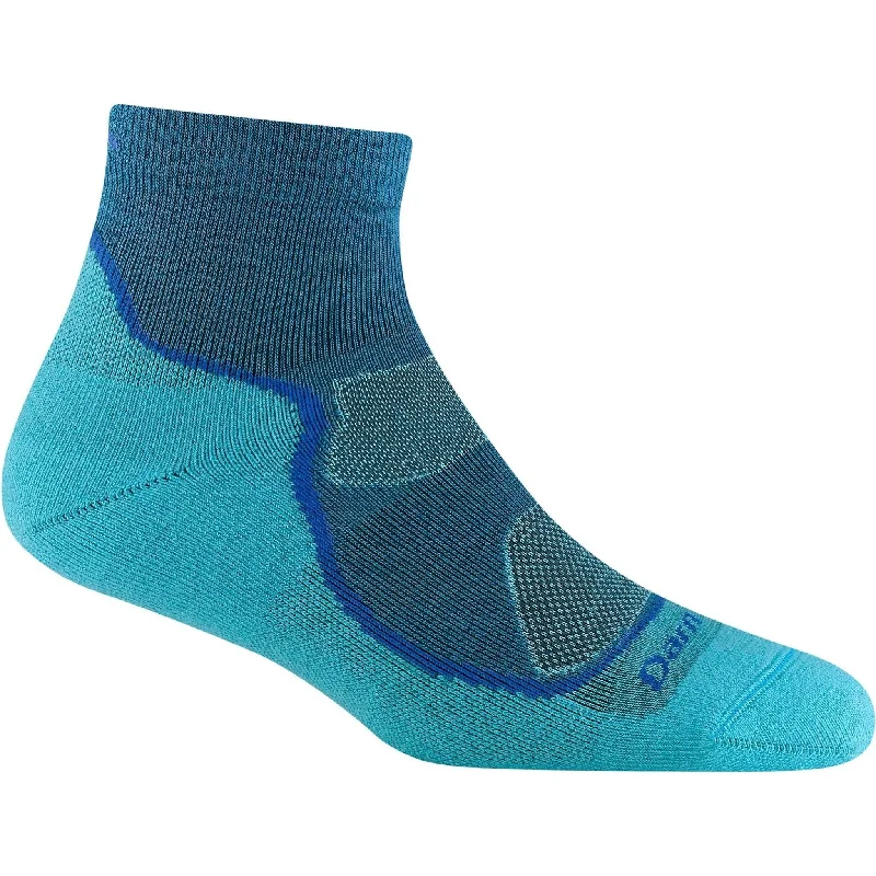 Large athletic socks for performance-Darn Tough Womens Light Hiker Quarter Lightweight Socks