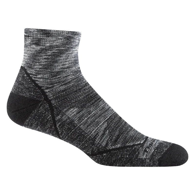 Breathable athletic socks for fitness-Light Hiker | Men's Lightweight Quarter Crew with Cushion #1991