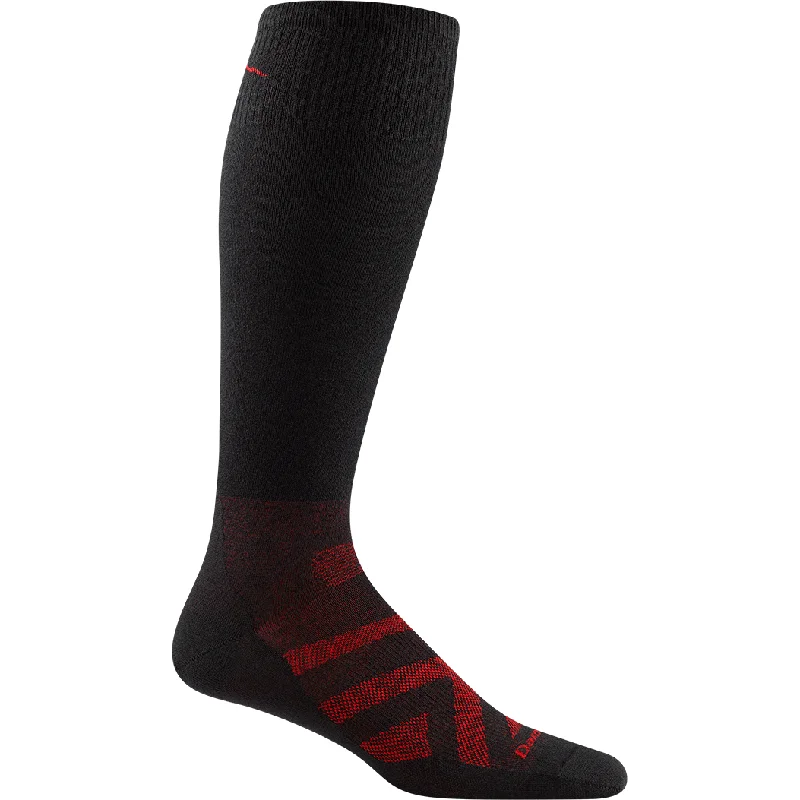 Rustic plaid crew socks for cozy-Darn Tough Mens Thermolite RFL Over-the-Calf Ultra-Lightweight Ski & Snowboard Socks