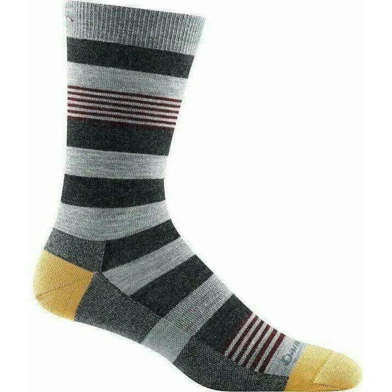 Thick thermal socks for cold weather-Darn Tough Mens Oxford Crew Lightweight Lifestyle Socks