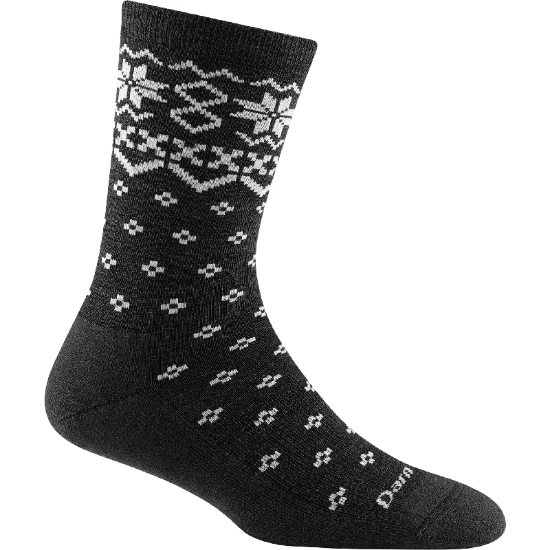 Anti-slip ankle socks for yoga-Darn Tough Womens Shetland Crew Lightweight Lifestyle Socks