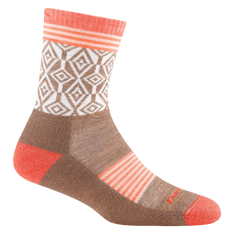 Vintage argyle socks for preppy-Darn Tough Womens SoBo Micro Crew Lightweight Hiking Socks