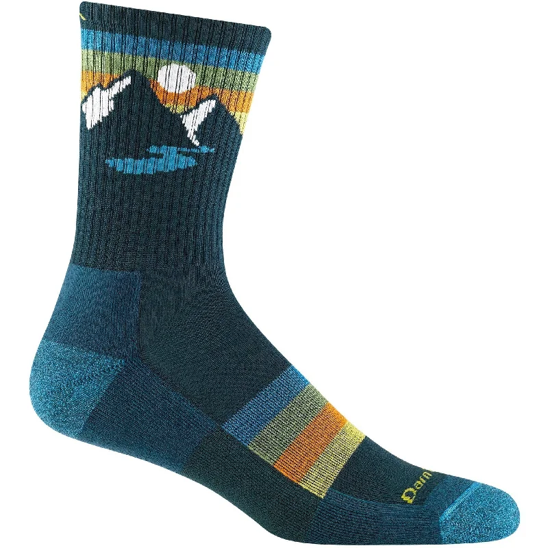 Luxury merino crew socks for luxury-Darn Tough Mens Sunset Ridge Micro Crew Lightweight Hiking Socks