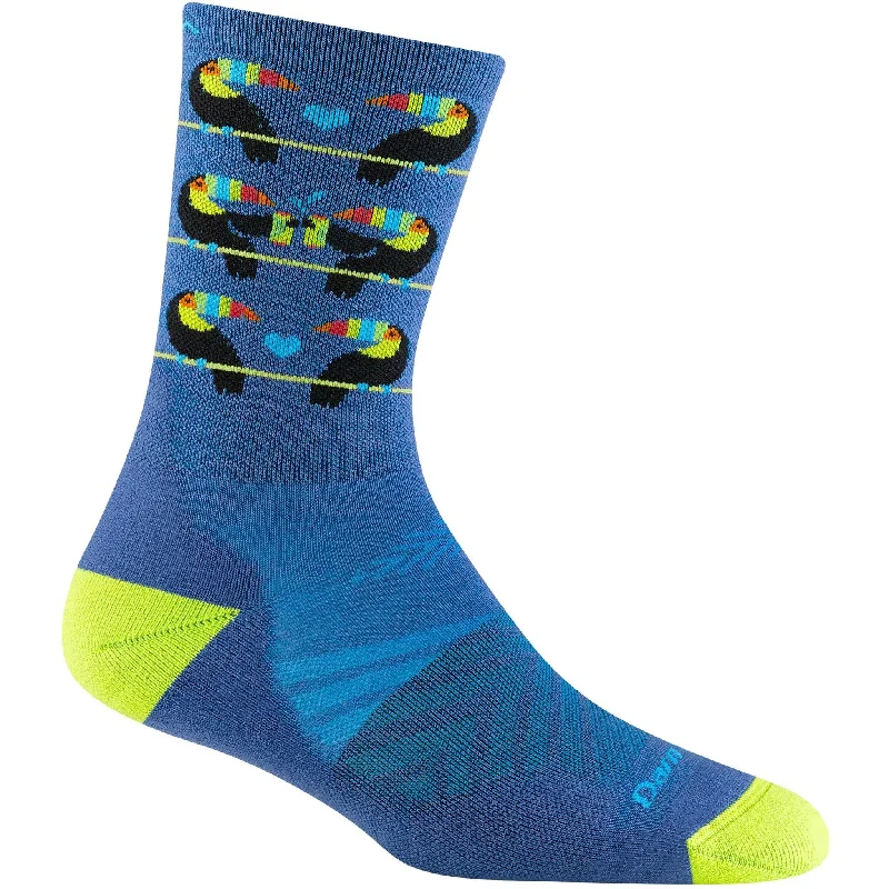 Minimalist gray crew socks for casual-Darn Tough Womens Toco Loco Micro Crew Ultra-Lightweight Running Socks