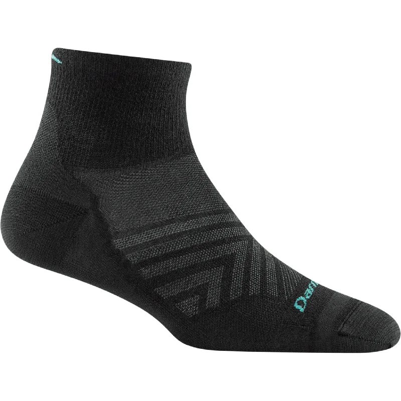 Large compression ankle socks for circulation-Darn Tough Womens Run Quarter Ultra-Lightweight Socks