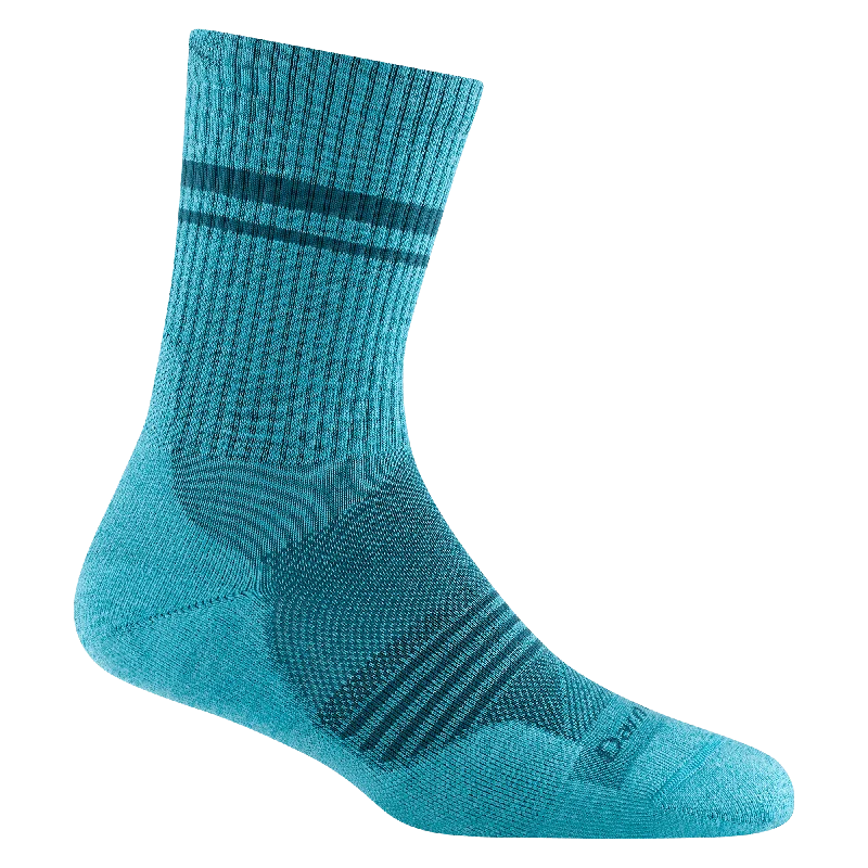 Breathable wool crew socks for sports-Darn Tough Womens Element Micro Crew Lightweight Running Socks