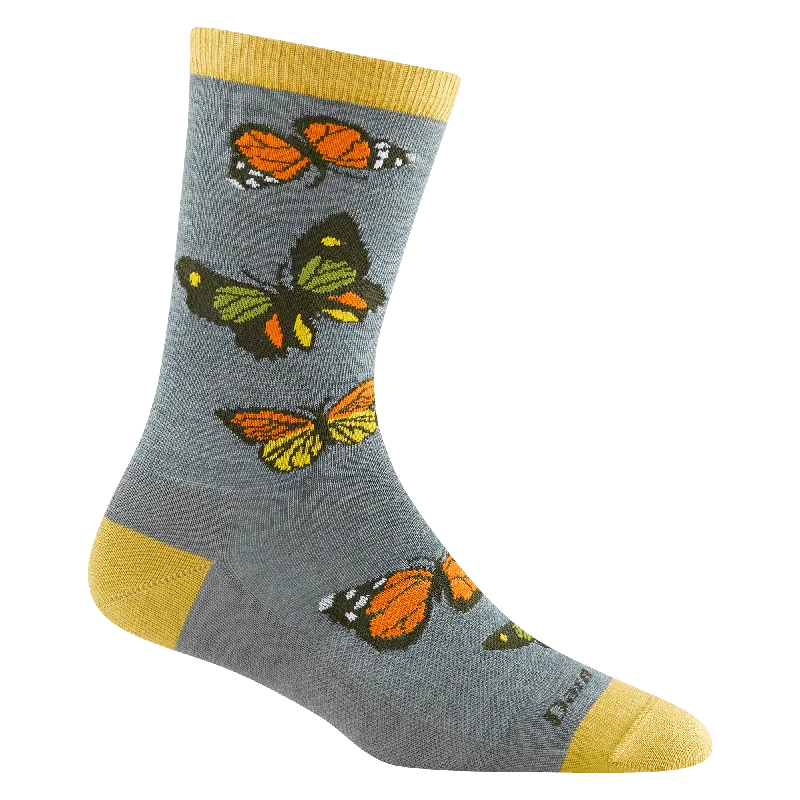 Small ankle socks for toddlers-Darn Tough Womens Flutter Crew Lightweight Lifestyle Socks