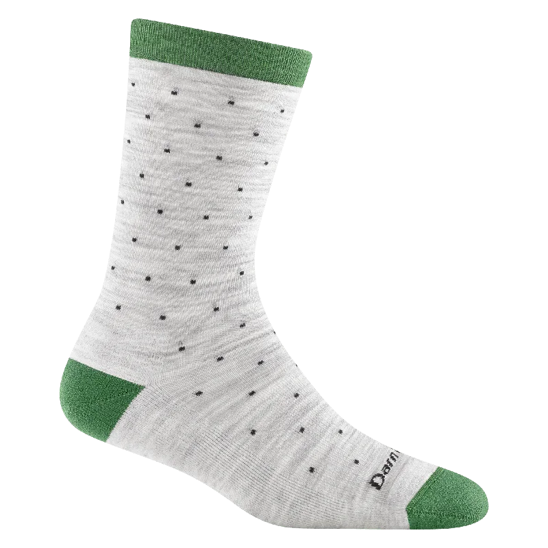 Organic bamboo crew socks for green-Darn Tough Womens Pin Drop Crew Lightweight Lifestyle Socks