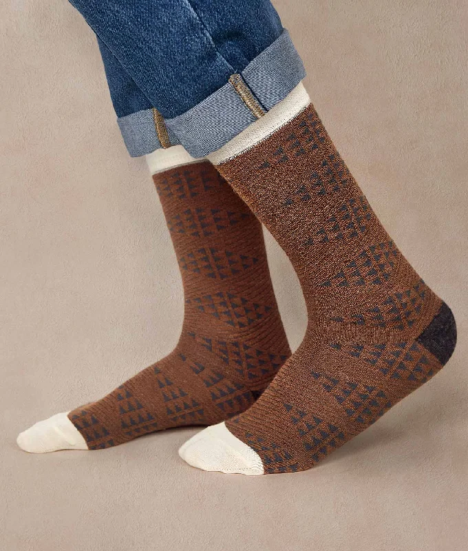 Thin dress crew socks for formal wear-Diamonds Mens Socks