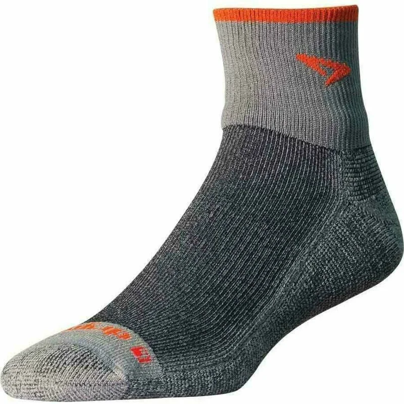 Long athletic crew socks for support-Drymax Maximum Protection Trail Run Quarter-Crew Turndown Socks