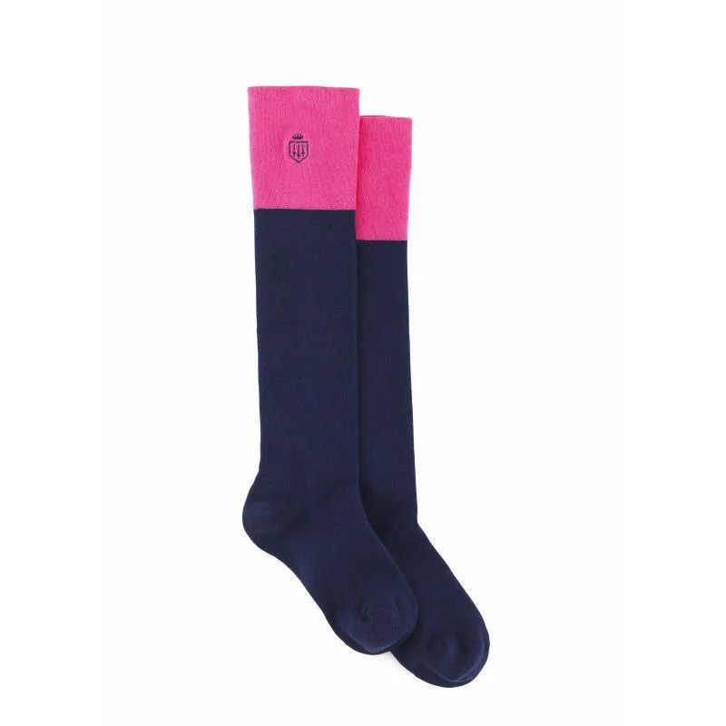 Modern black socks for formal attire-Fairfax & Favor Ladies Boot Socks (UK 4 - 8) - Pink