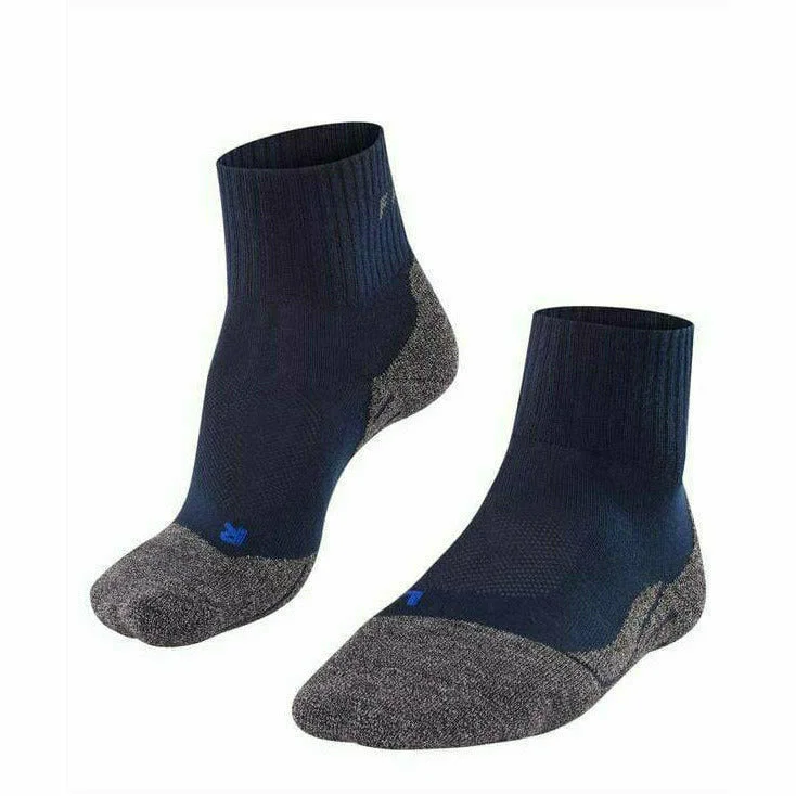 Minimalist white ankle socks for versatility-FALKE Womens TK2 Explore Cool Short Trekking Quarter Socks