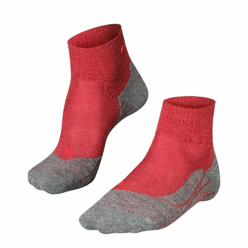 Lightweight running crew socks for breathability-FALKE Womens TK5 Wander Short Trekking Mini-Crew Socks