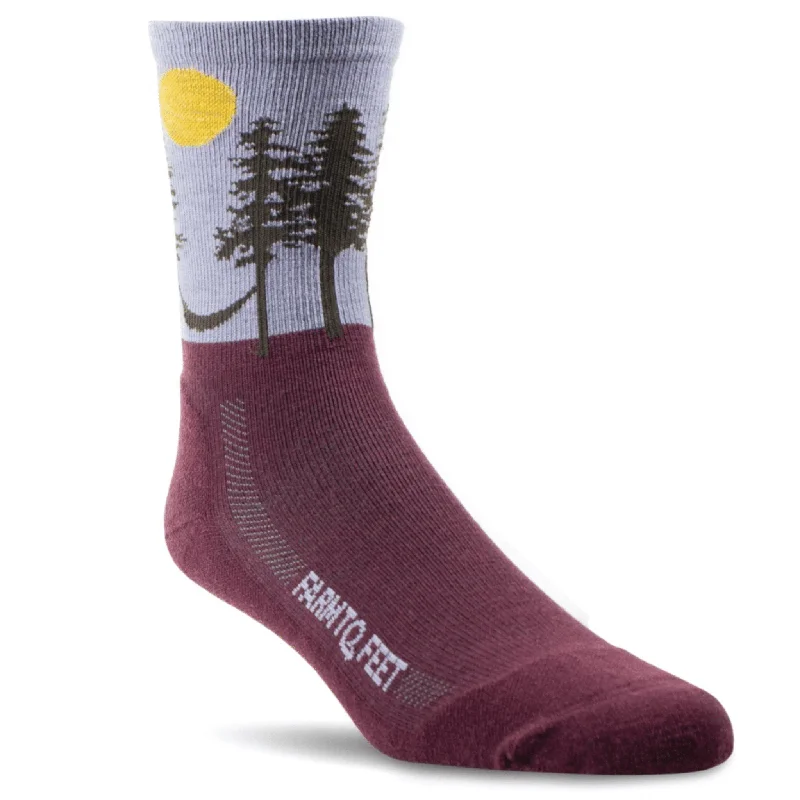 Vintage wool ankle socks for nostalgia-Farm to Feet Asheville Trail Light Cushion 3/4 Crew Socks