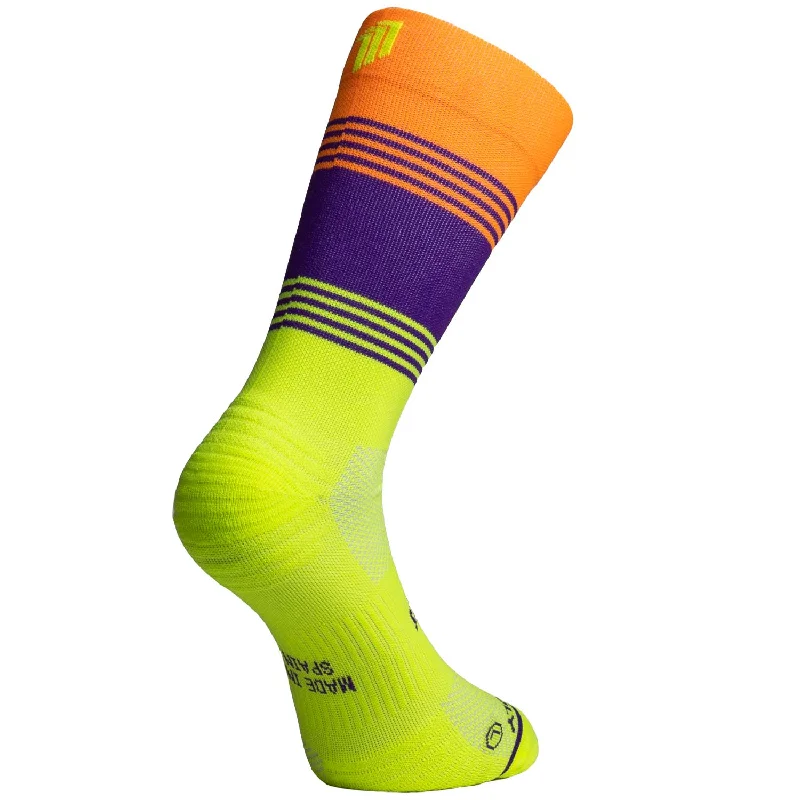 Funny socks for quirky style-Sporcks Running Socks - Fartlek Orange