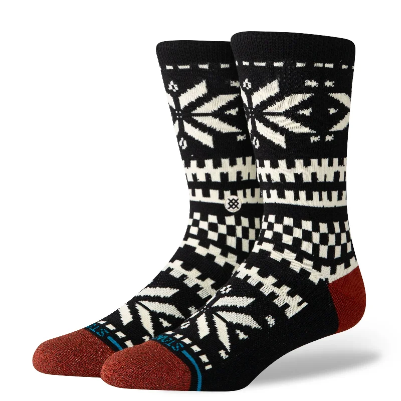 Custom embroidered socks for gift-FLAKE CREW SOCK