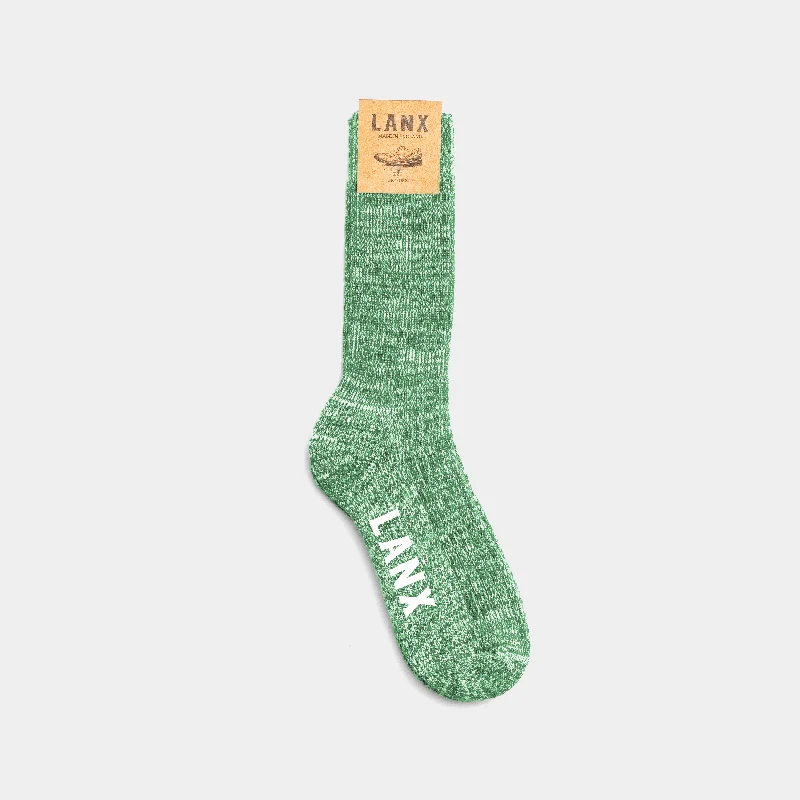 Grip ankle socks for safety-FLECK SOCK / PEA GREEN