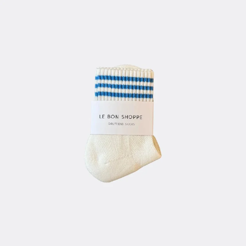 Vintage patterned ankle socks for style-Girlfriend Socks (Ivory)